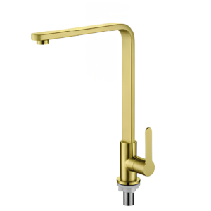Single Cold Faucet 124001 Brushed Gold